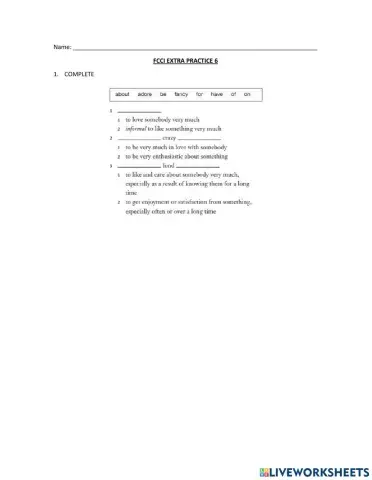 FCCI Extra Practice 6