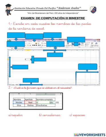 Examen de Excel