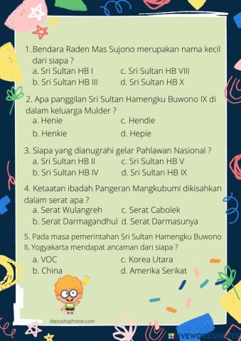 Quis Raja Keraton Yogyakarta