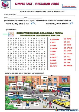 Irregular verbs
