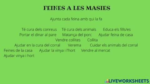 Feines a les masies