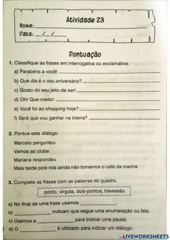 Pontuação