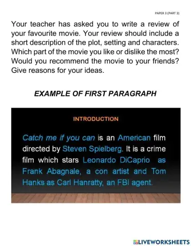 Movie review (intro)