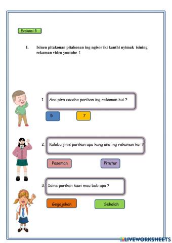 Evaluasi 9 modul parikan