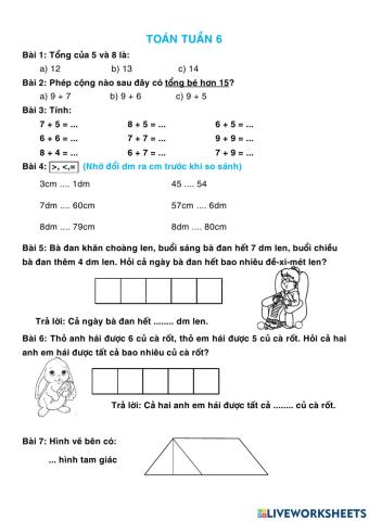 Toán Tuần 6