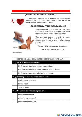 Frecuencia cardíaca 4º