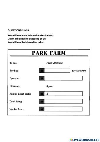 Ket-test 3-listening-part 5