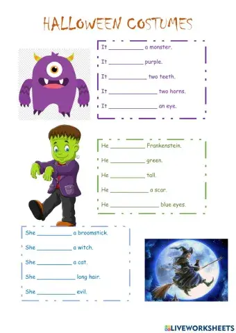 Halloween customes descriptions