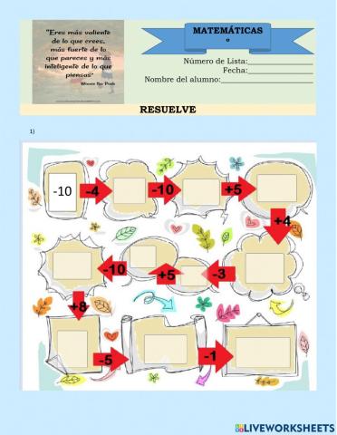 Adicion de numeros enteros