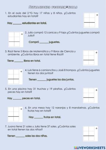 Situaciones problemáticas