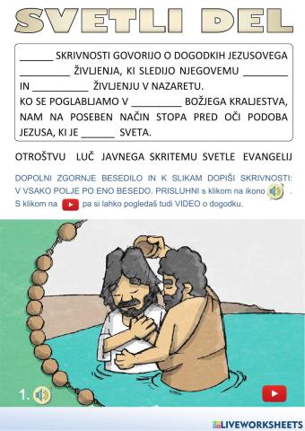 Rožni venec - svetli del