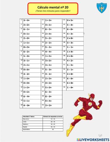 20. Cálculo mental