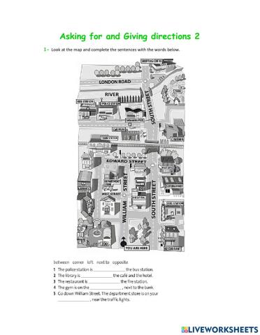 Asking for and giving directions 2