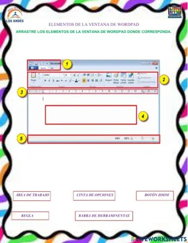 Ventana de wordpad
