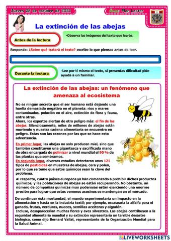 La extinción de las abejas