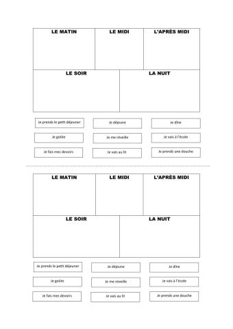 La routine quotidienne