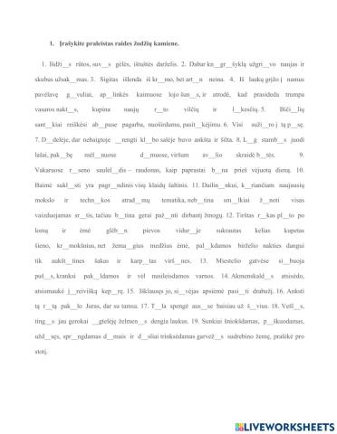 Ilgųjų ir trumpųjų balsių rašyba