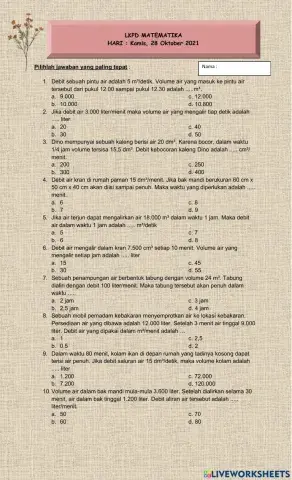 Matematika - Debit- PG