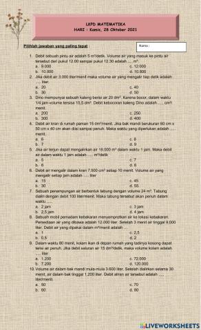 Matematika - Debit- PG