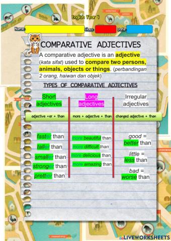 Year 4 English - Amazing Animals 3 - Adjectives