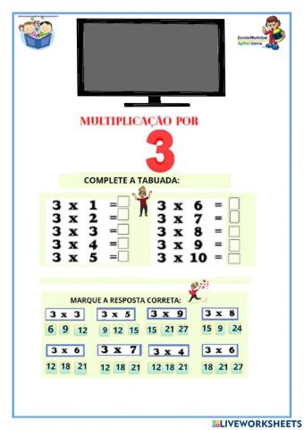 Multiplicando por 3