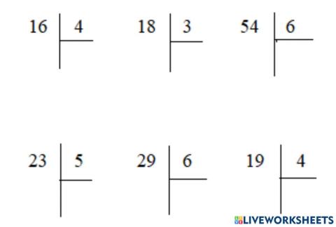 Chia số có hai chữ số cho số có một chữ số