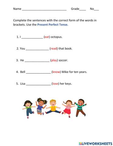Present Perfect Tense