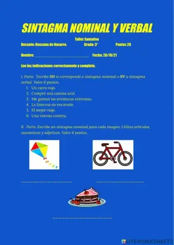 Sintagma Nominal Y Verbal
