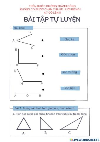 Bài tập ôn luyện toán tuần 4