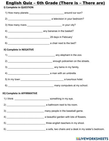 There is - there are