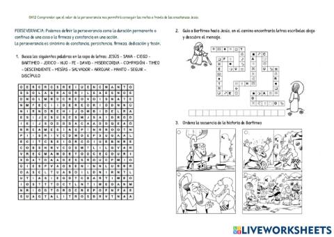 Perseverancia - el ciego bartimeo