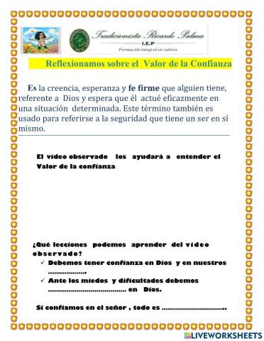 Reflexionamos sobre el valor de la confianza