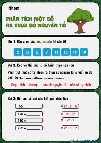 Phân tích một số ra thừa số nguyên tố
