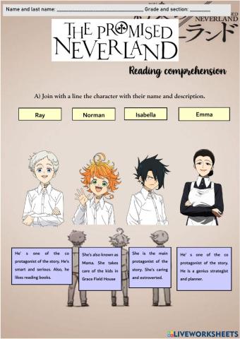 The Promised Neverland-reading comprehension