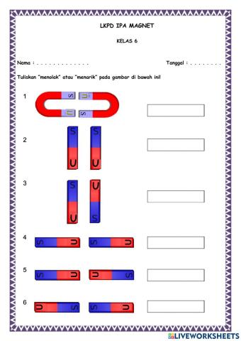 Lkpd kelas 6 ipa (magnet)