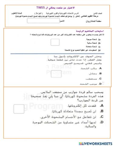الشحنات الكهربائية