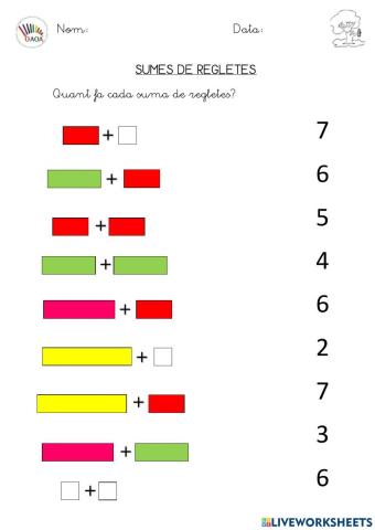 Sumes amb reglets