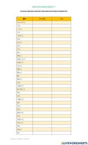 Soal kata kerja 3
