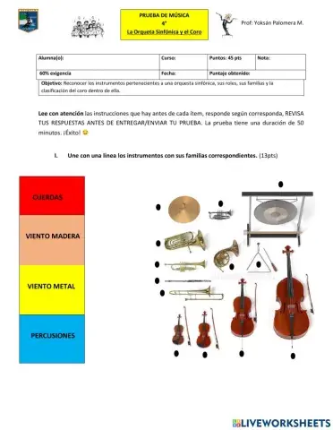 Prueba Orquesta Sinfónica y el Coro