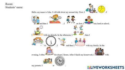 Daily routines - Storytelling