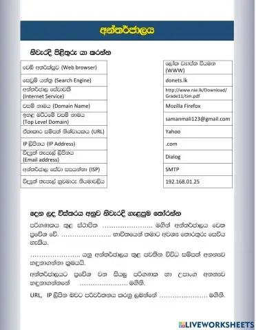 අන්තර්ජාලය