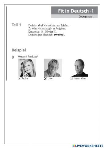 Fit in Deutsch-Hören