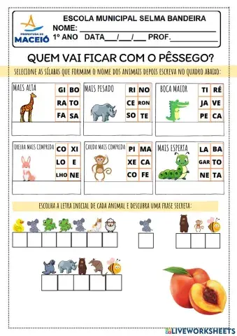 Quem vai ficar com o pêssego?