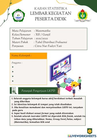 Menyusun Data dalam Tabel Distribusi Frekuensi