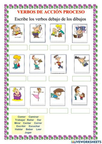 Verbos de Acción Proceso