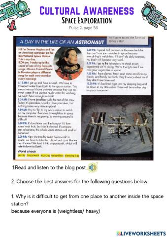 Pulse 2 Unit 5 : Cultural Awareness