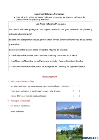 Áreas protegidas del Perú