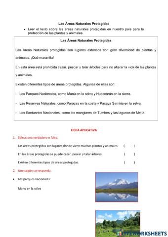 Áreas protegidas del Perú
