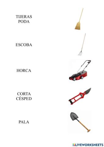 Herramientas de jardineria
