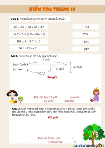 Kiểm tra tháng 10